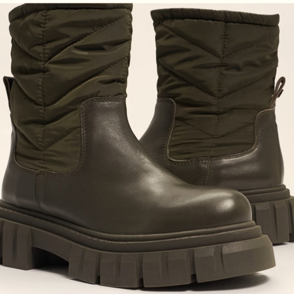 Sam Edelman Chunky Mid Calf Brown Boots Size 11 - Picture 1 of 5